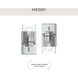 Merry 1 Light 5.75 inch Polished Chrome Bath Vanity Wall Light