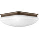 Led Square LED 11.38 inch Antique Bronze Flush Mount Ceiling Light