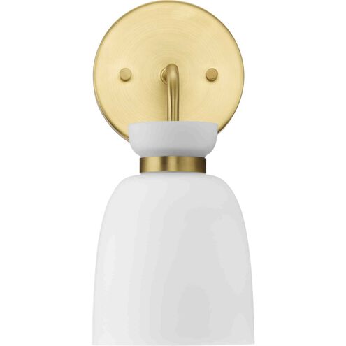 Lexie 1 Light 5.12 inch Brushed Gold Bathroom Vanity Light Wall Light