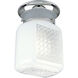 White Glass 1 Light 5 inch Polished Chrome Bath Vanity Wall Light