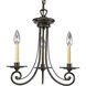 Bradford 3 Light 16 inch Forged Bronze Chandelier Ceiling Light