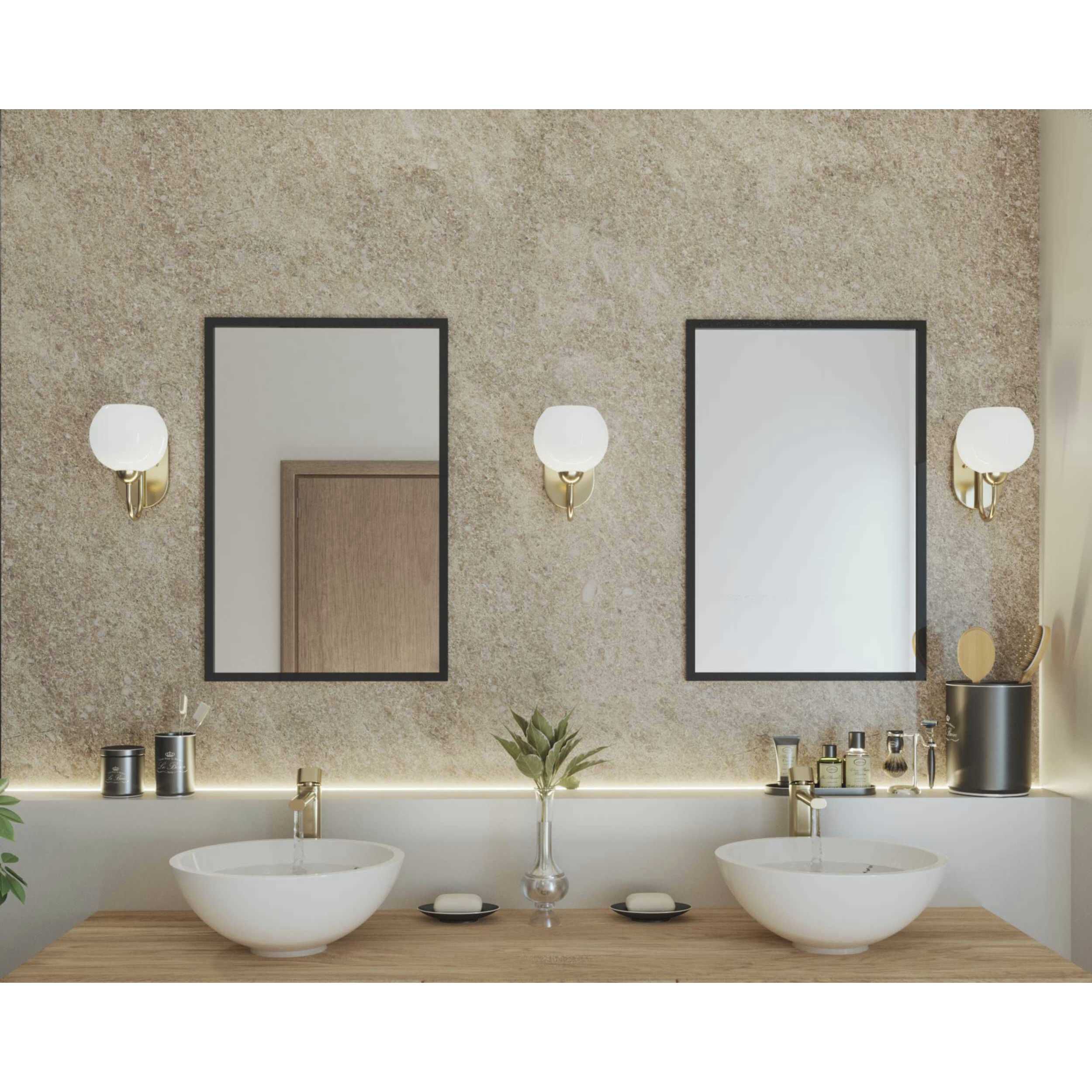 Carisa 1 Light 7 inch Vintage Gold Bath Vanity Wall Light