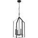 Vertex 4 Light 15 inch Matte Black Foyer Light Ceiling Light