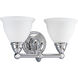Botanical 2 Light 16 inch Polished Chrome Bath Vanity Wall Light