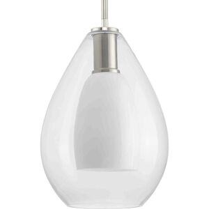 Carillon 1 Light 9.87 inch Brushed Nickel Pendant Ceiling Light