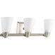 Rizu 3 Light 23 inch Brushed Nickel Bath Vanity Wall Light