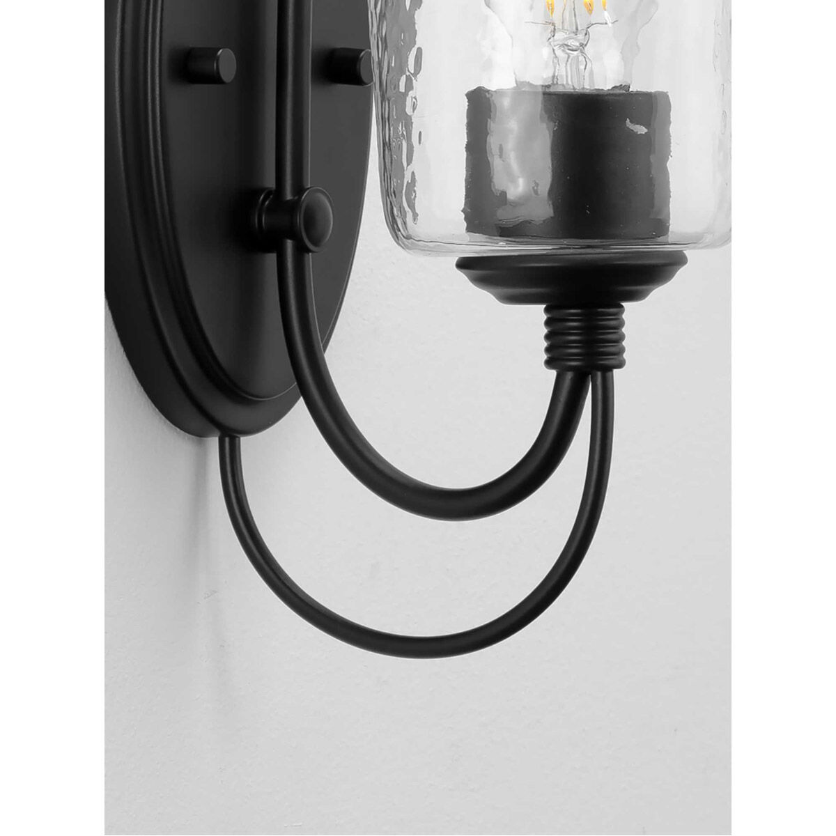 Bowman 1 Light 5 inch Matte Black Bath Vanity Wall Light