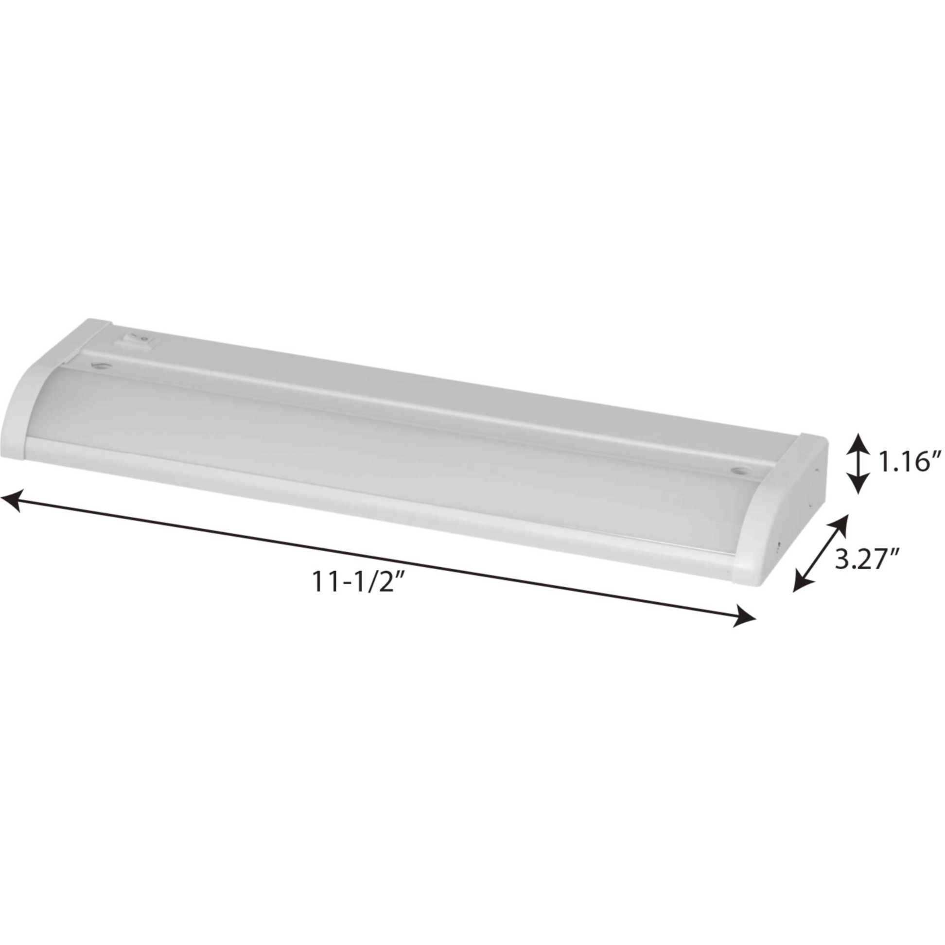 Hide-a-Lite V 120 LED 11.5 inch White LED Undercabinet Light in Matte White, Progress LED