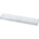 Undercabinet 120V 18 inch White Undercabinet Light in Bulbs Not Included, Cord Not Included, 18.375", KO for Rocker Switch