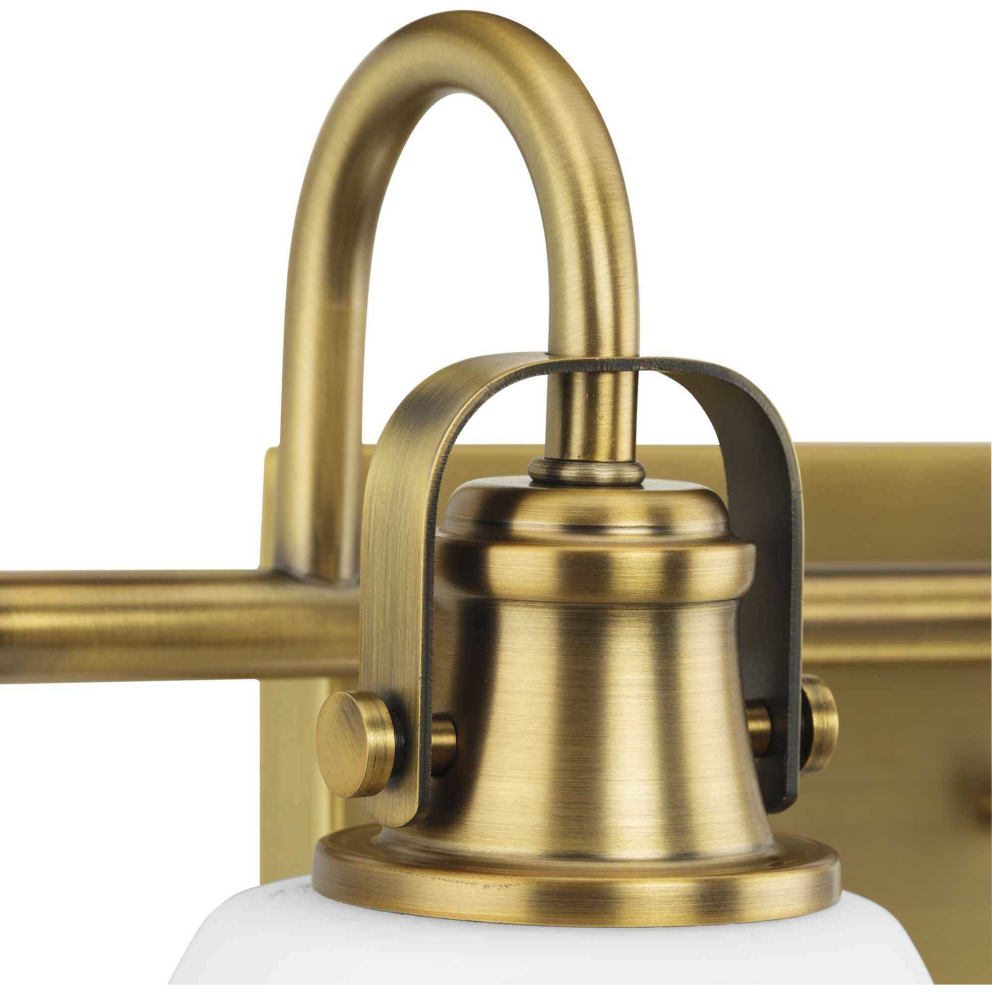 Preston 2 Light 14 inch Vintage Brass Vanity Light Wall Light