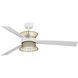 Bisbee 55 inch Satin White with Matte White Blades Outdoor Ceiling Fan