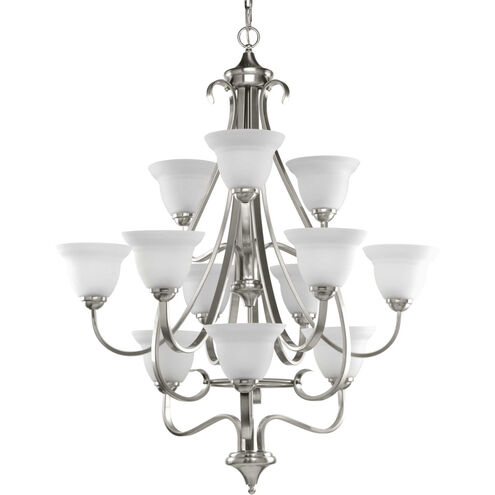Torino 12 Light 34 inch Brushed Nickel Foyer Chandelier Ceiling Light