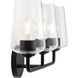 Celino 3 Light 23.25 inch Black Vanity Light Wall Light