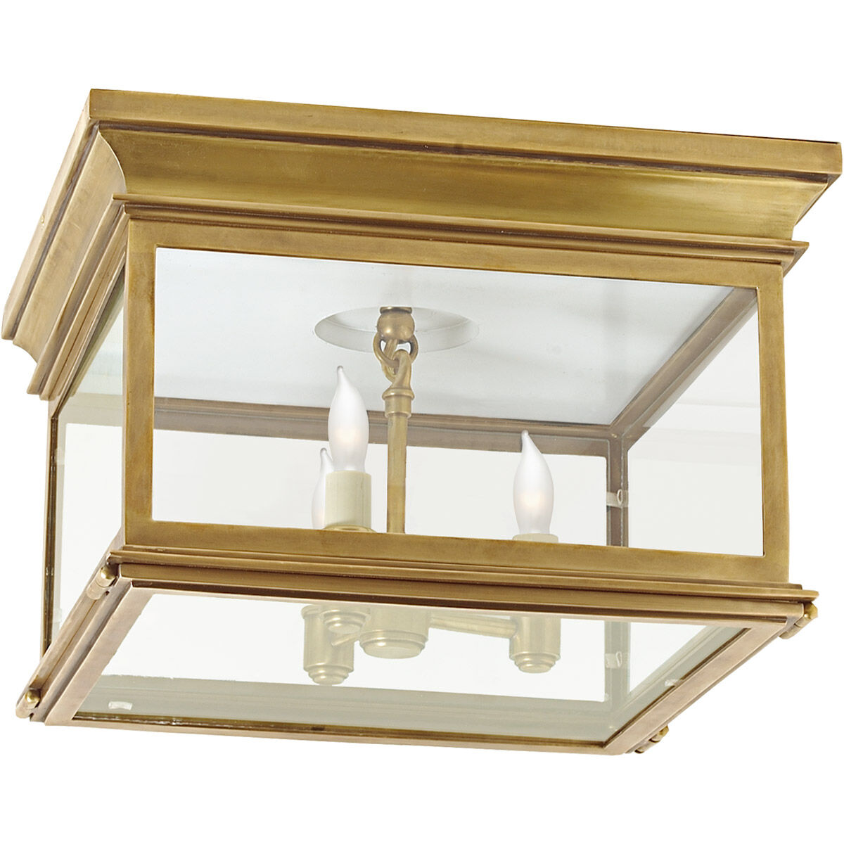 Chapman & Myers Club 3 Light 13.00 inch Flush Mount