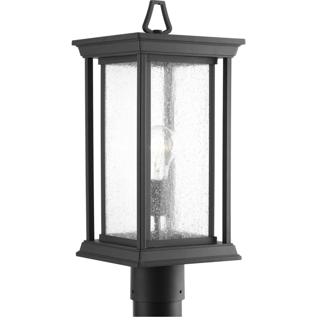 Endicott 1 Light 17.75 inch Textured Black Outdoor Post Lantern