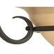 Torino 3 Light 22 inch Forged Bronze Foyer Pendant Ceiling Light in Tea-Stained