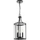 Gilliam 3 Light 10 inch Matte Black Foyer Light Ceiling Light