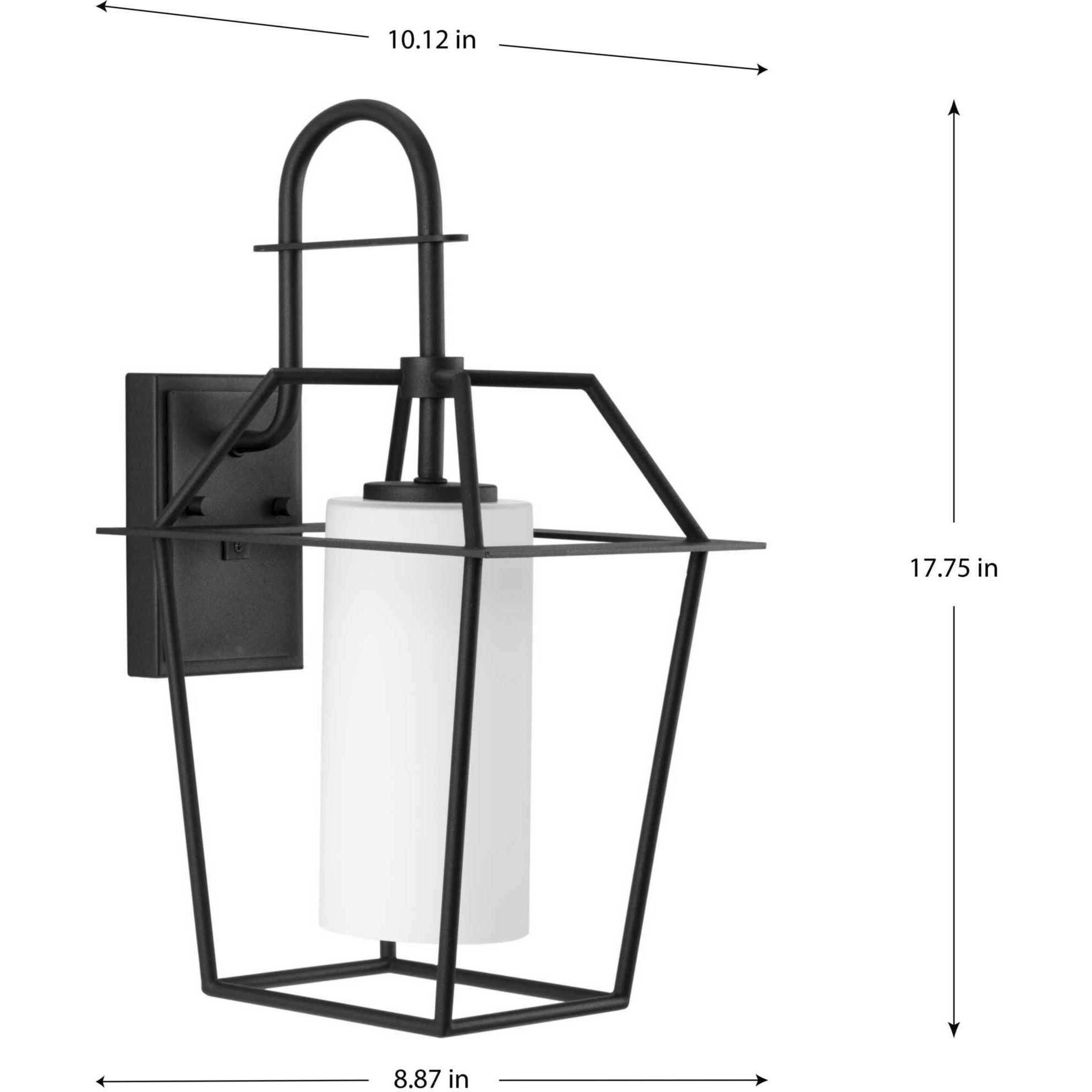 Chilton 1 Light 18 inch Textured Black Outdoor Wall Lantern