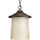 Essential 1 Light 8 inch Antique Bronze Outdoor Hanging Lantern