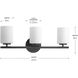 Replay 3 Light 22 inch Black Bath Vanity Wall Light