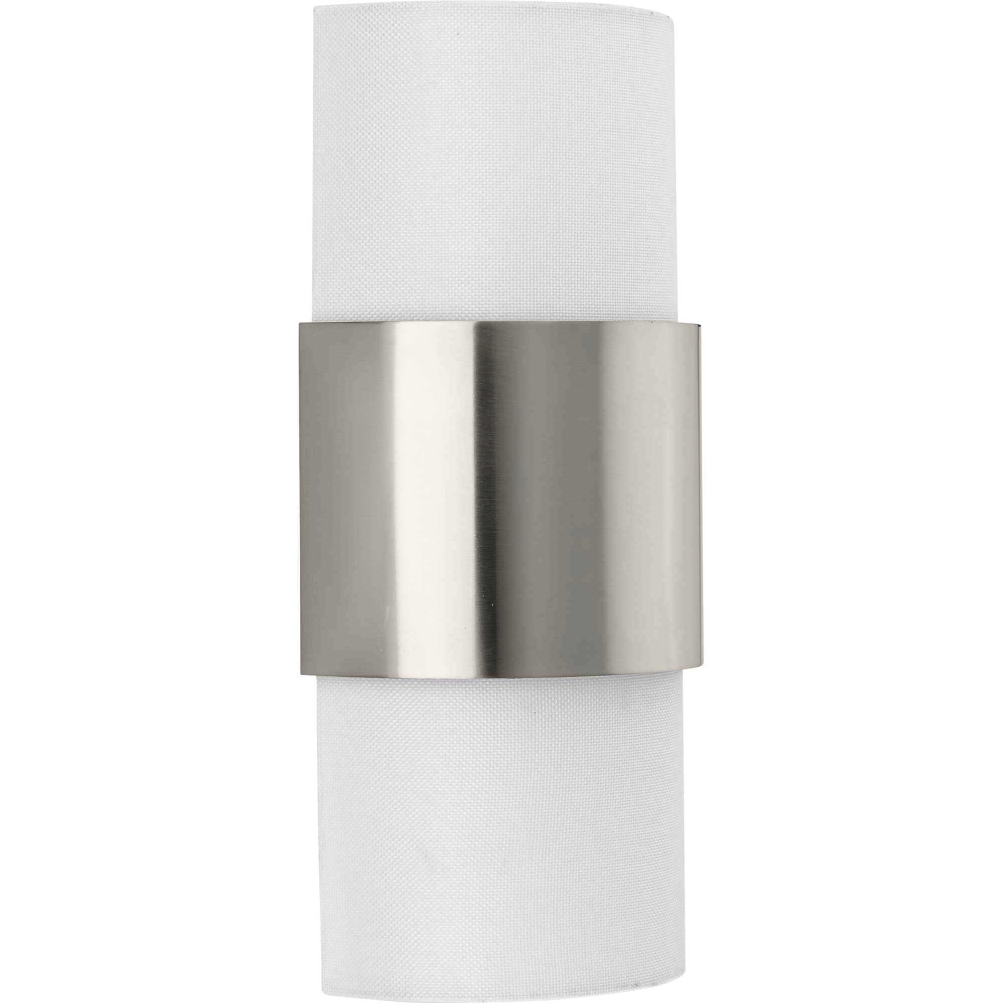 Silva 2 Light 7.87 inch Brushed Nickel Wall Sconce Wall Light, Design Series