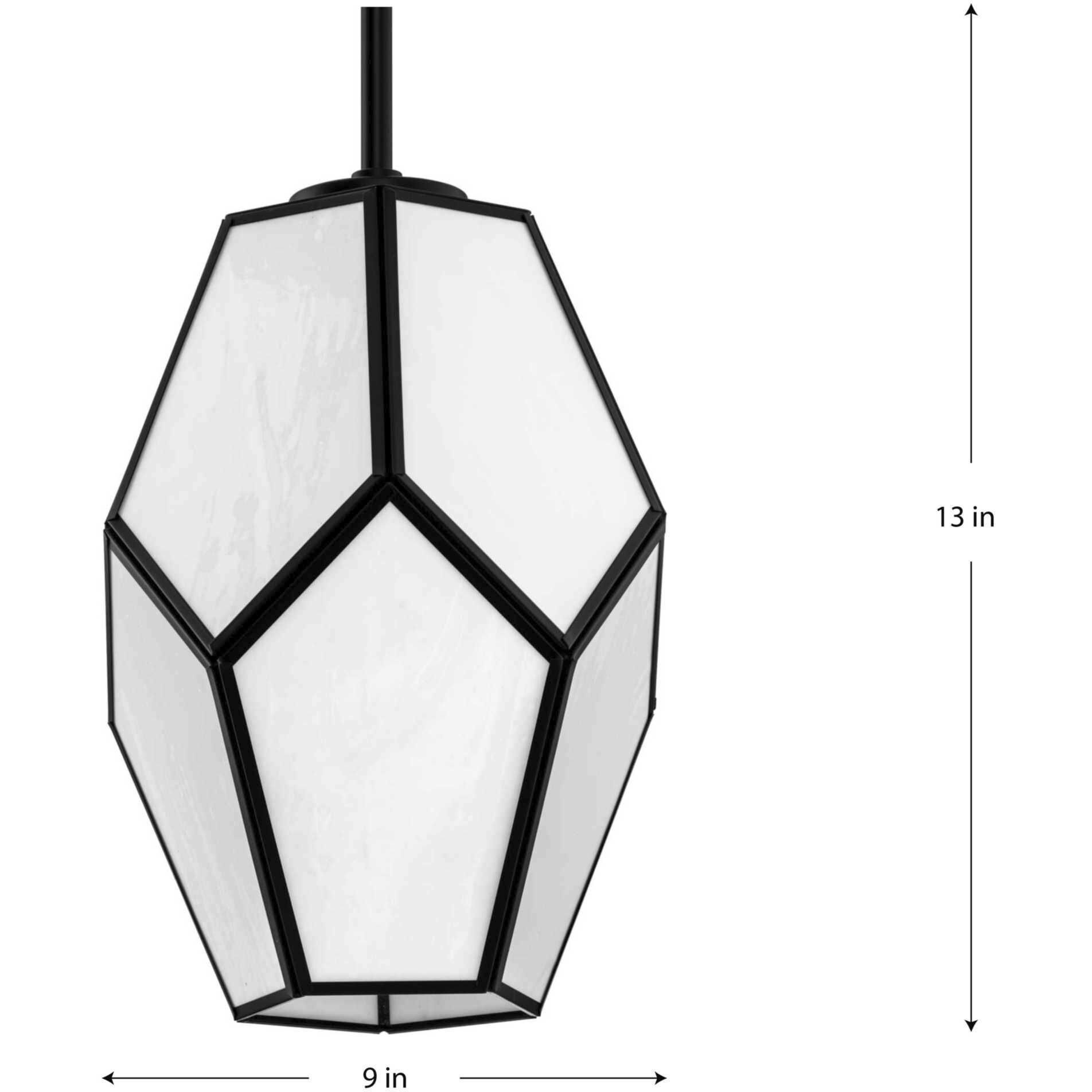 Latham 1 Light 9 inch Matte Black Pendant Ceiling Light