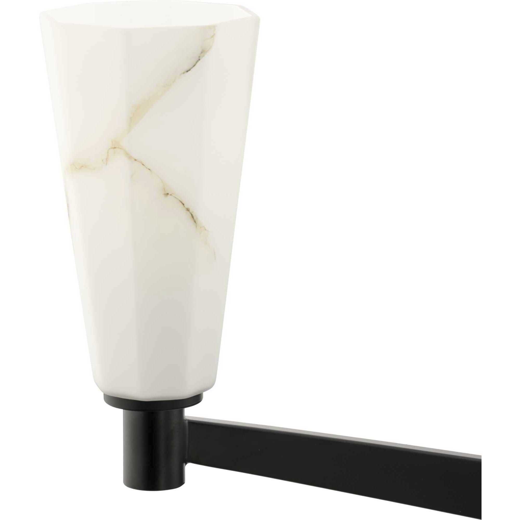 Tosca 6 Light 41 inch Matte Black Chandelier Ceiling Light, Design Series