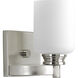 Orbitz 1 Light 5.5 inch Brushed Nickel Bath Vanity Wall Light