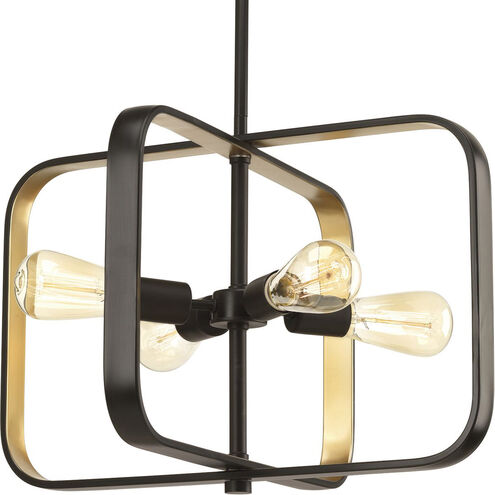 Centre 4 Light 20 inch Antique Bronze Pendant Ceiling Light