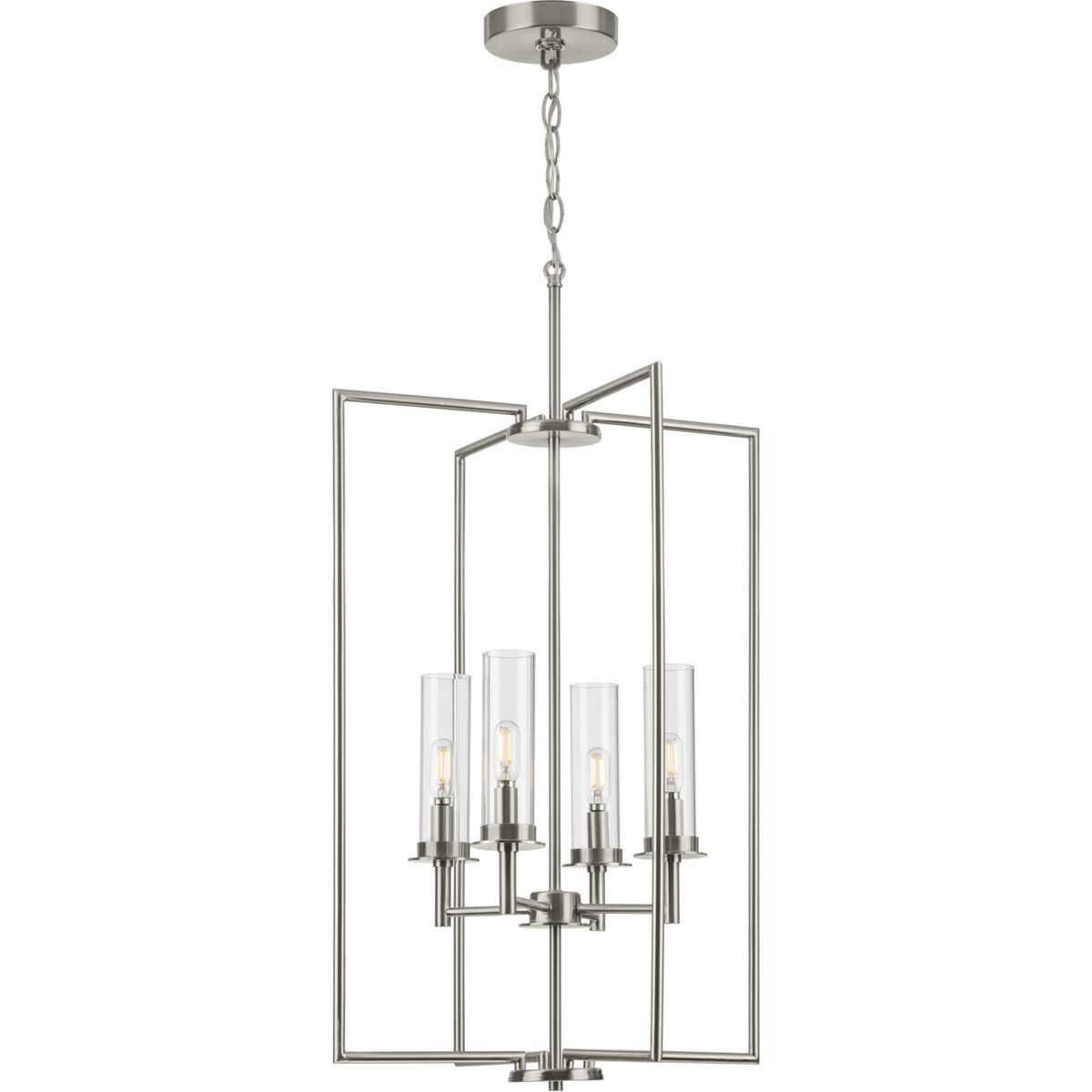 Kellwyn 4 Light 18 inch Brushed Nickel Foyer Pendant Ceiling Light