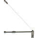 Illuma-Flex Brushed Nickel Flex Track Wall Mount Support Stem Ceiling Light