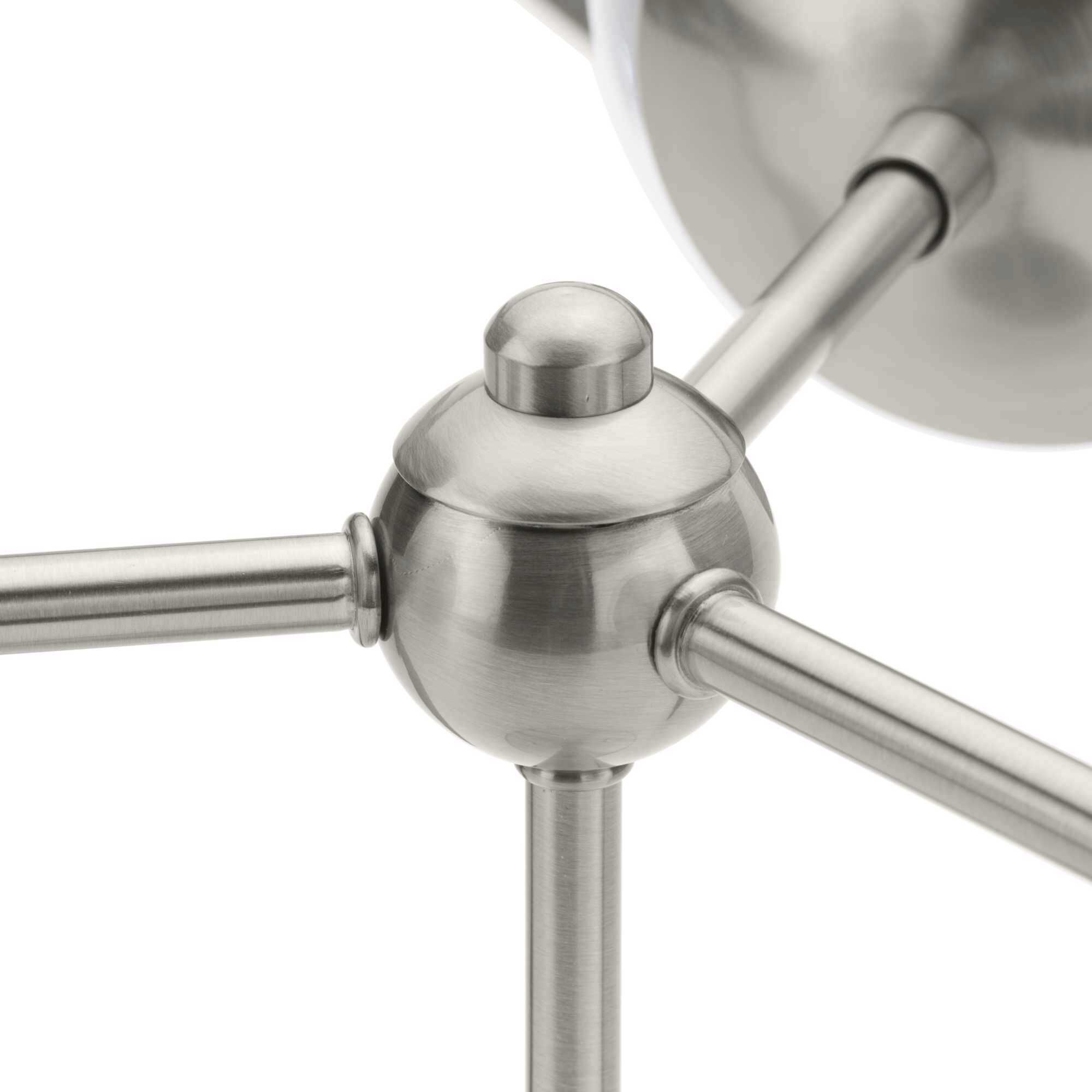 Atwell 3 Light 22 inch Brushed Nickel Semi-Flush Mount Ceiling Light