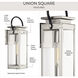 Union Square 1 Light 16 inch Stainless Steel Outdoor Wall Lantern, Small, Design Series