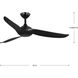Conte 52 inch Matte Black Outdoor Ceiling Fan
