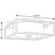 Chadwick 2 Light 15 inch Matte Black Flush Mount Ceiling Light