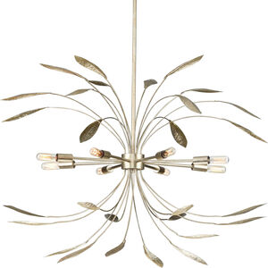 Mariposa 8 Light 36 inch Gilded Silver Pendant Ceiling Light