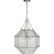 Mauldin 3 Light 17 inch Brushed Nickel Pendant Ceiling Light, Design Series