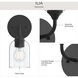 Ilia 1 Light 6 inch Matte Black Wall Sconce Wall Light