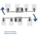 Adley 4 Light 32 inch Polished Nickel Bath Vanity Wall Light