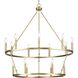 Gilliam 15 Light 35.5 inch Vintage Brass Chandelier Ceiling Light
