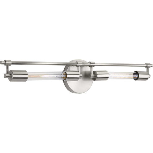 Circuit 2 Light 27.25 inch Brushed Nickel Bath Vanity Wall Light