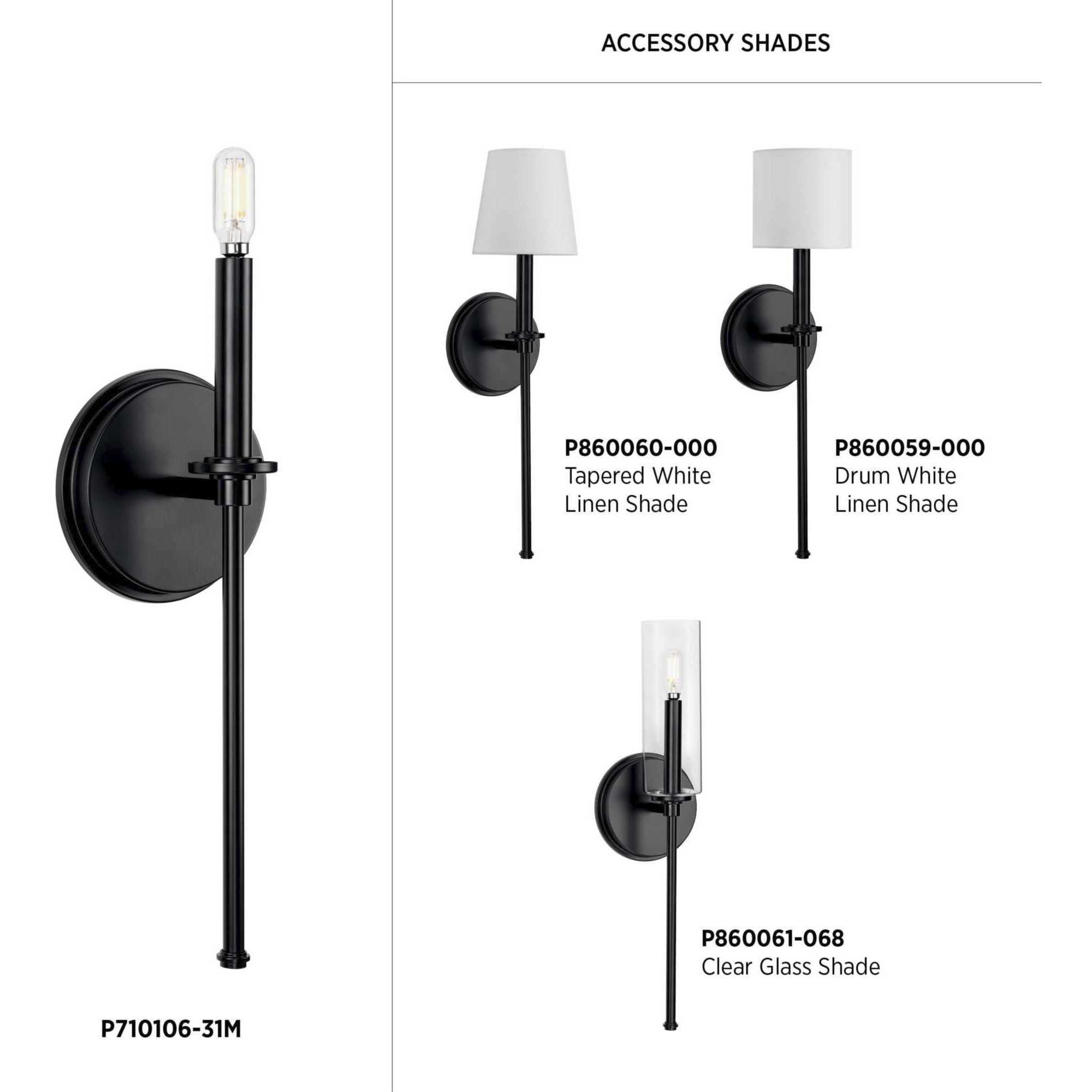 Elara 1 Light 4 inch Matte Black Wall Bracket Wall Light