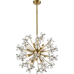 Adelle 12 Light 25 inch Aged Brass Chandelier Ceiling Light