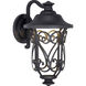 Leawood LED LED 14 inch Textured Black Outdoor Wall Lantern, Small, Design Series