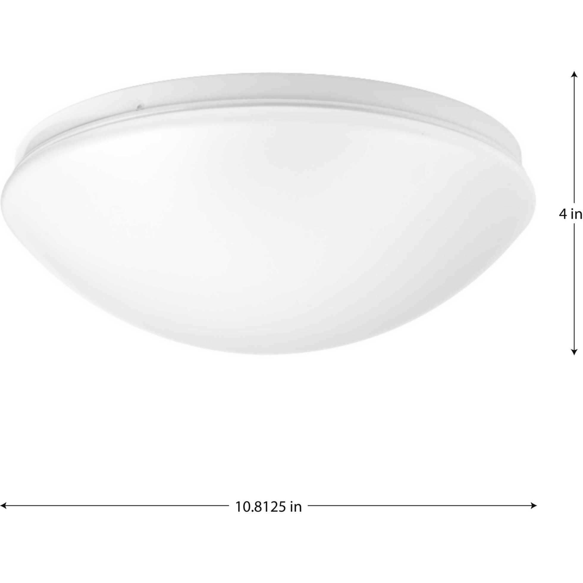 Drums And Clouds LED 10.81 inch White Flush Mount Ceiling Light, Progress LED