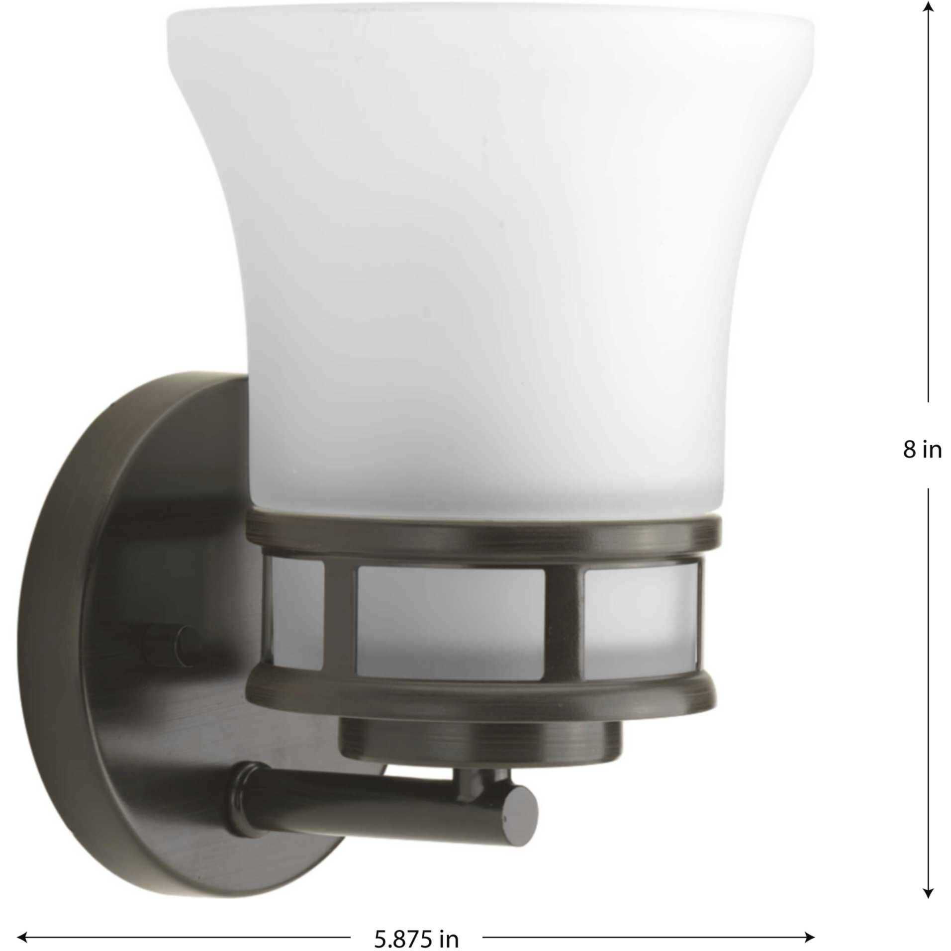 Cascadia 1 Light 6 inch Antique Bronze Bath Vanity Wall Light