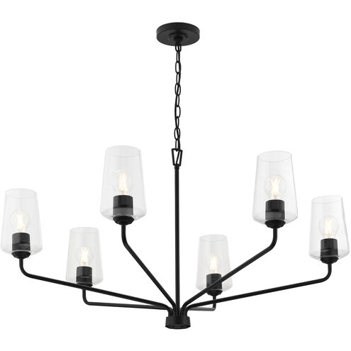 Celino 6 Light 40 inch Black Large Chandelier Ceiling Light