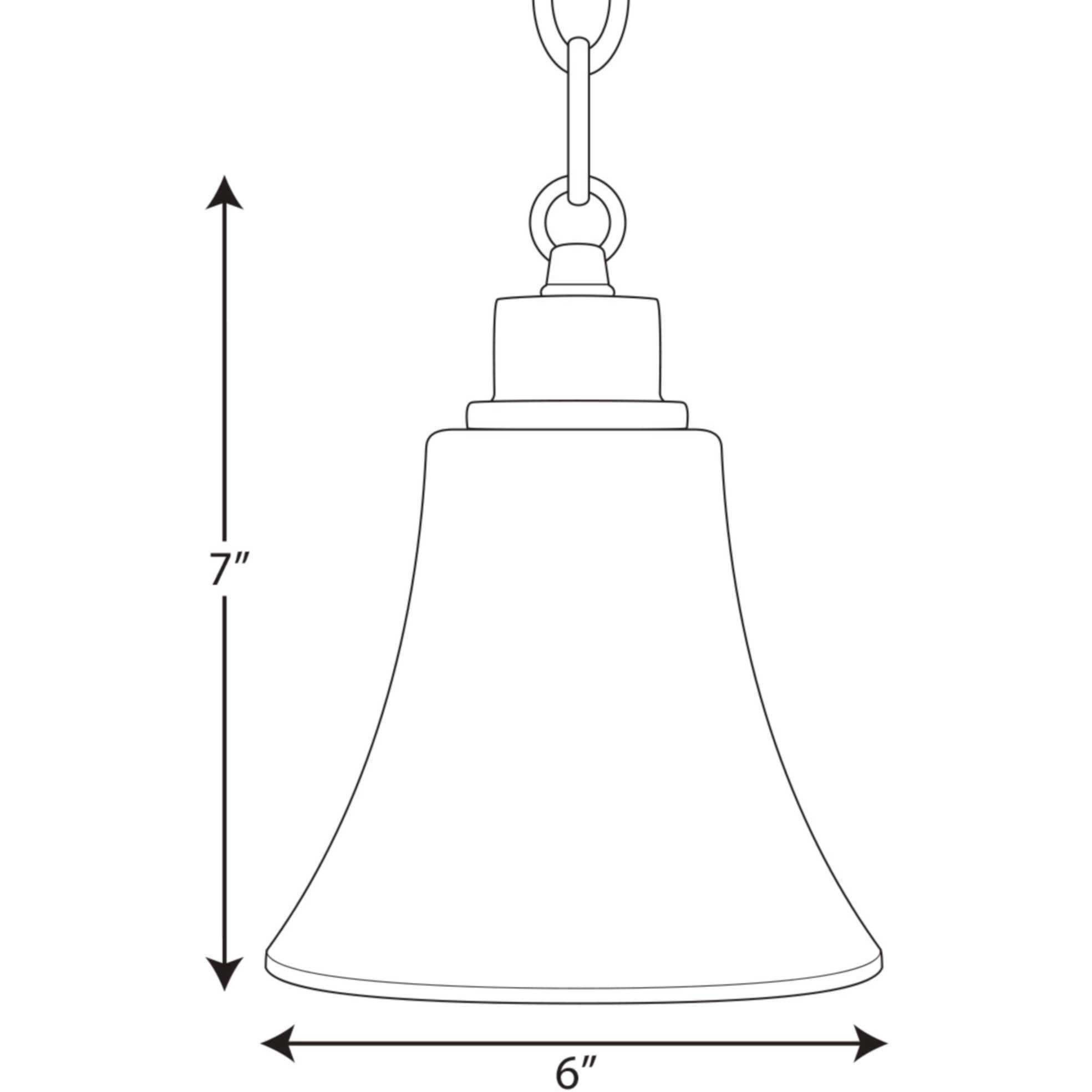 Joy 1 Light 6 inch Brushed Nickel Mini-Pendant Ceiling Light