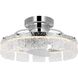 Fanin 20.62 inch Polished Chrome with Silver Blades Outdoor Ceiling Fan