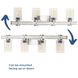 Gulliver 4 Light 33 inch Galvanized Bath Vanity Wall Light